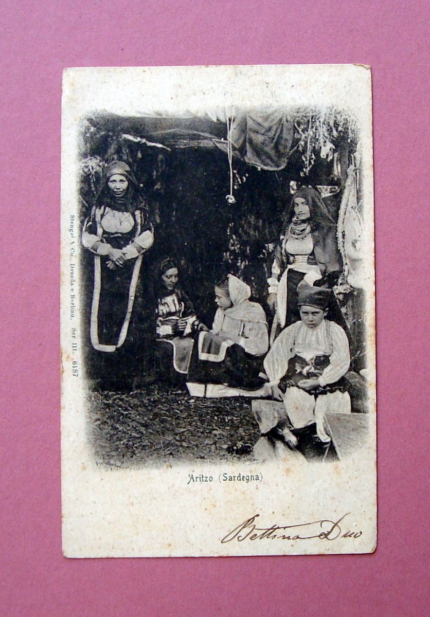 Cartolina Aritzo Nuoro Sardegna 1899 viaggiata | Immagine principale