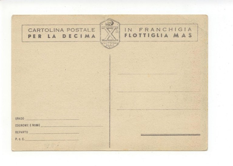 Cartolina Arruolatevi Tra Gli Arditi del Mare Per L'Onore non …