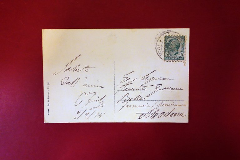 Cartolina Barigazzo Monte Cimone Appennino Modenese a Colori Viaggiata 1914