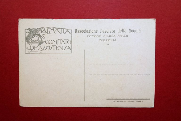 Cartolina Bologna Casa del Fascio Lampada Martiri Ventennio Non Viaggiata