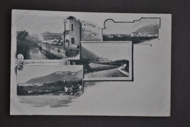 Cartolina Bologna Ricordi di Casalecchio di Reno Panorama Vedute 1910