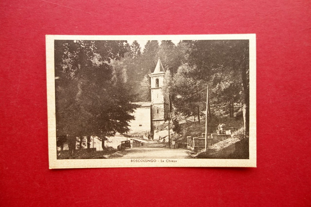 Cartolina Boscolungo La Chiesa Non Viaggiata 1944 Appennino Pistoia