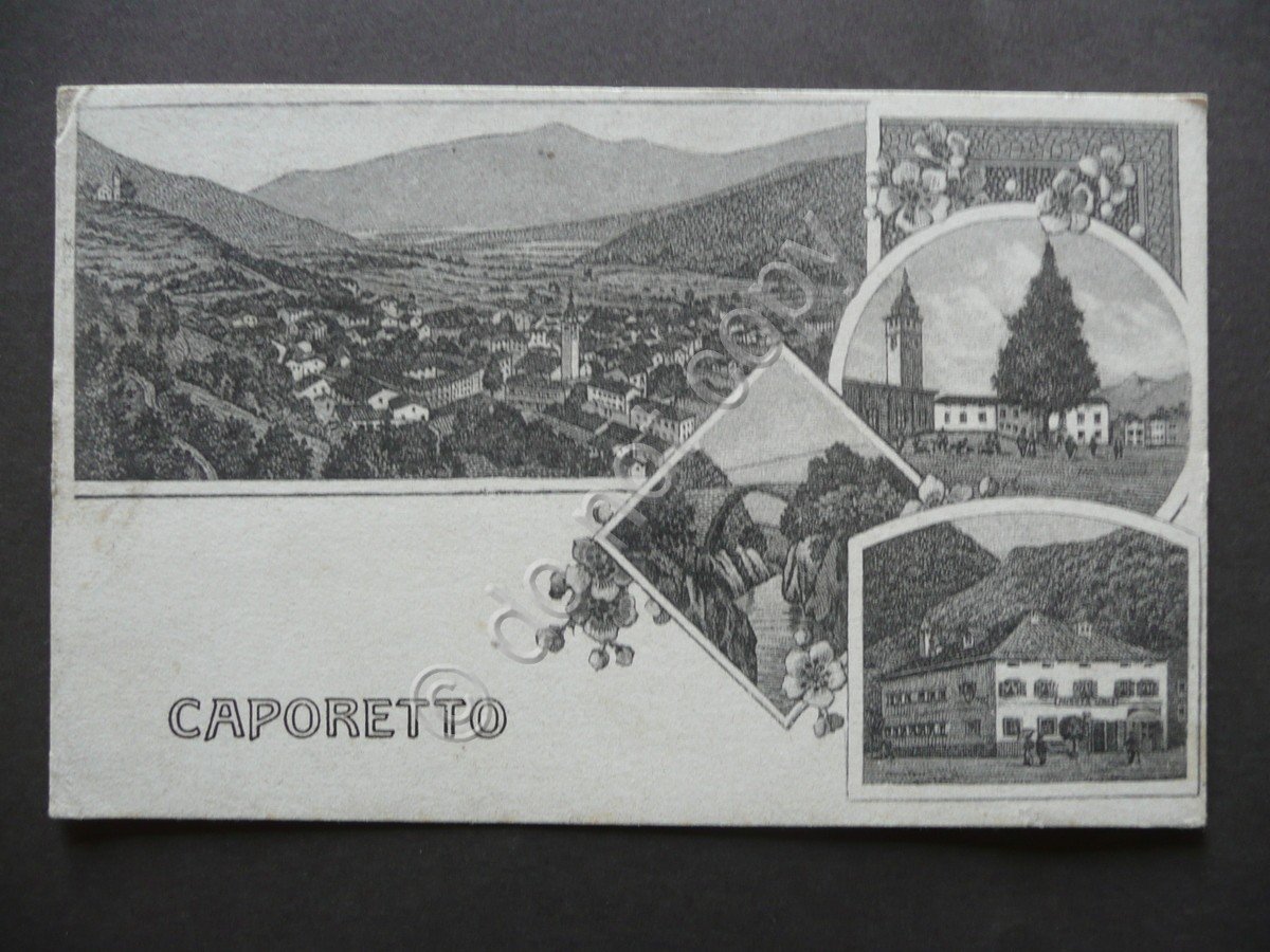 Cartolina Caporetto Paesaggio Viaggiata 1921