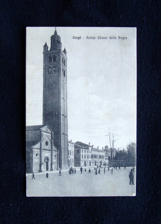 Cartolina Carpi Antica Chiesa della Sagra 1922 viaggiata