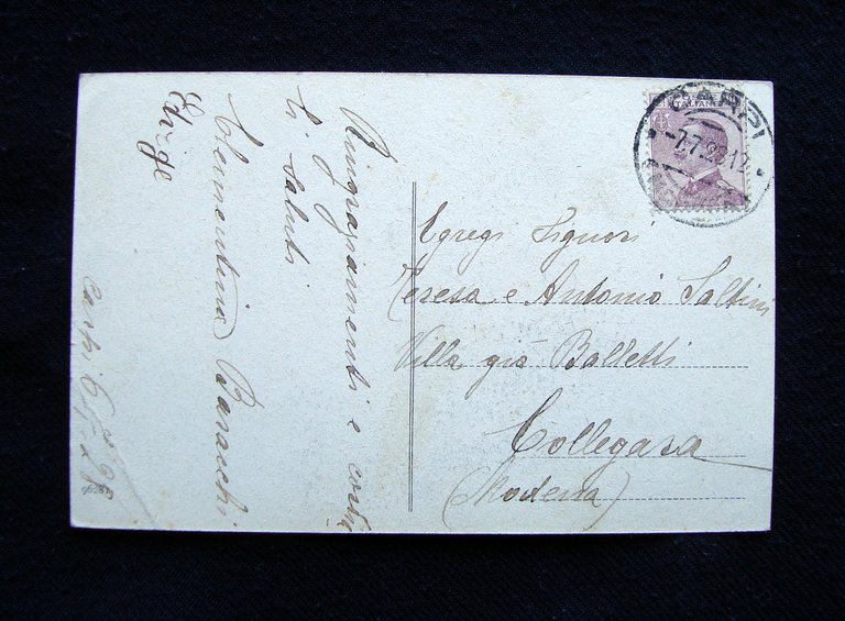 Cartolina Carpi Antica Chiesa della Sagra 1922 viaggiata