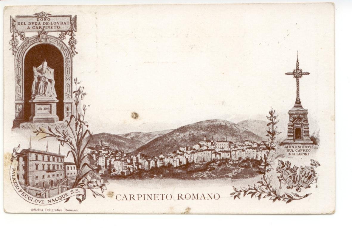 Cartolina Carpineto Romano Palazzo Pecci Ove Nacque S. S. 1903 …