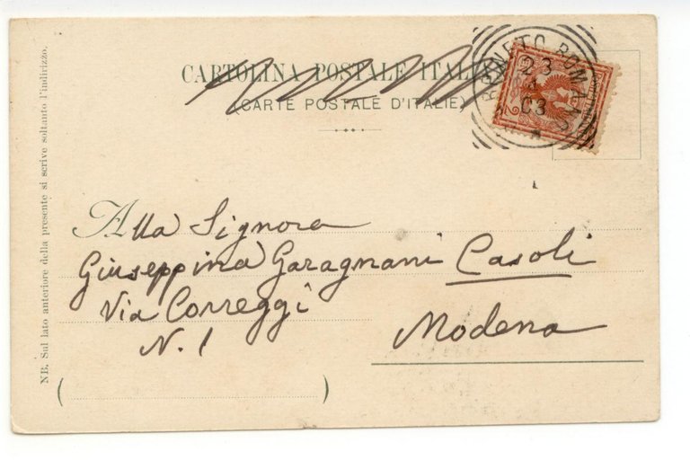 Cartolina Carpineto Romano Palazzo Pecci Ove Nacque S. S. 1903 …