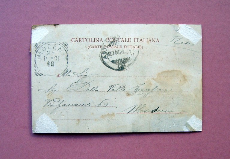 Cartolina Casale Monferrato Panorama 1901 viaggiata | Immagine Gallery 2