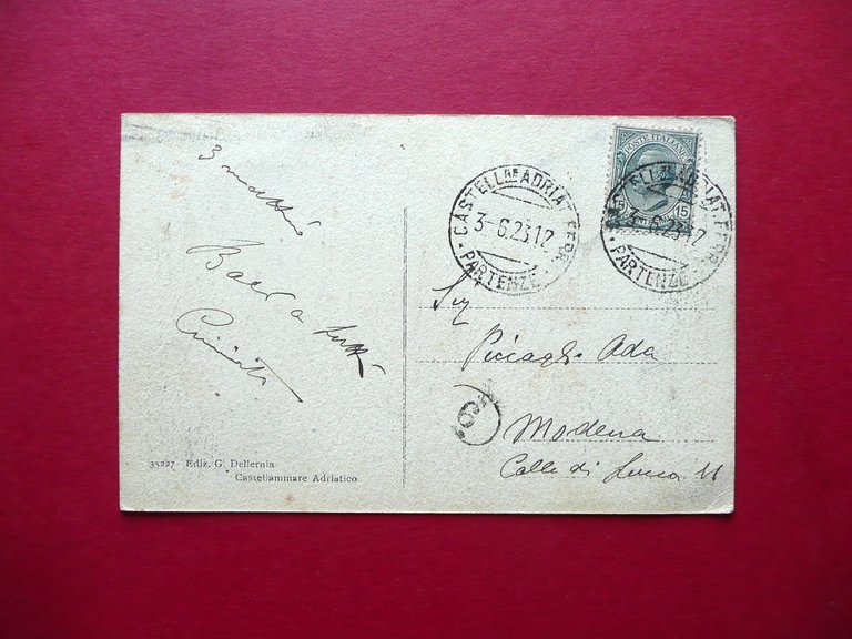 Cartolina Castellammare Adriatico Pescara Spiaggia Viaggiata Animata 1912 | Immagine Gallery 2