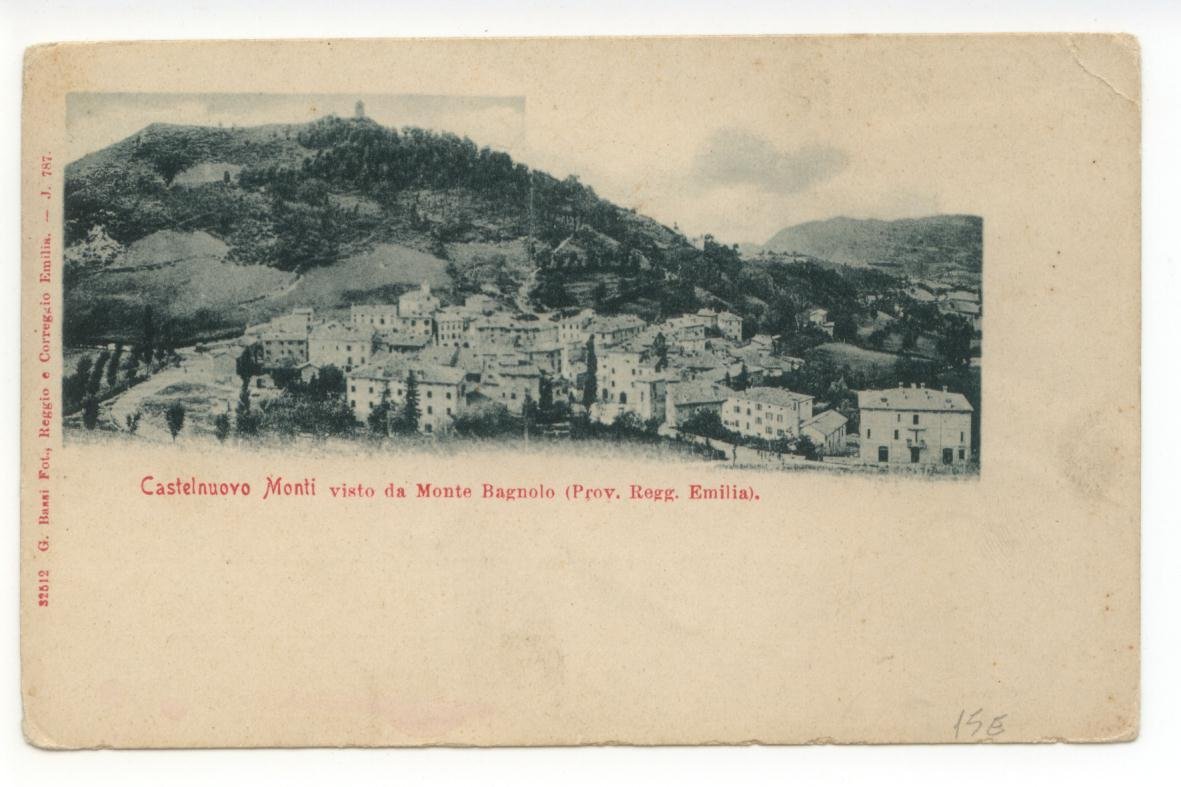 Cartolina Castelnuovo Monti Visto da Monte Bagnolo non viaggiata Reggio …
