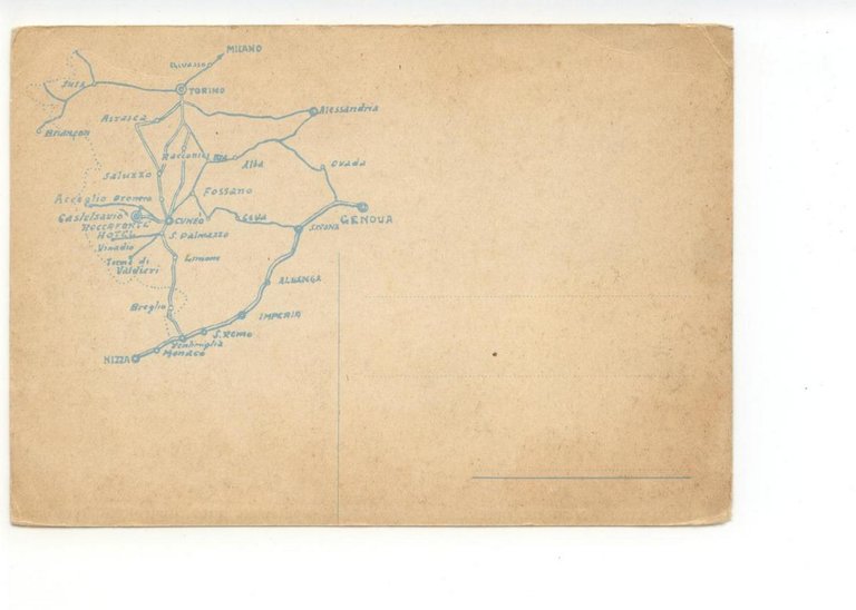 Cartolina Castelsavio Roccaforte Hotel Montemale Cuneo non viaggiata