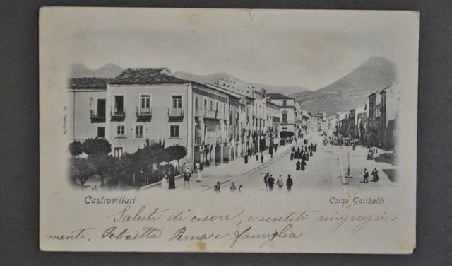Cartolina Castrovillari Cosenza Calabria Corso Garibaldi 1905