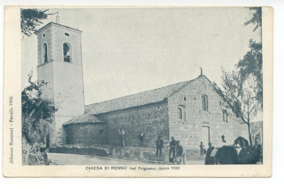 Cartolina Chiesa di Renno nel Frignano epoca 1100 non viaggiata …