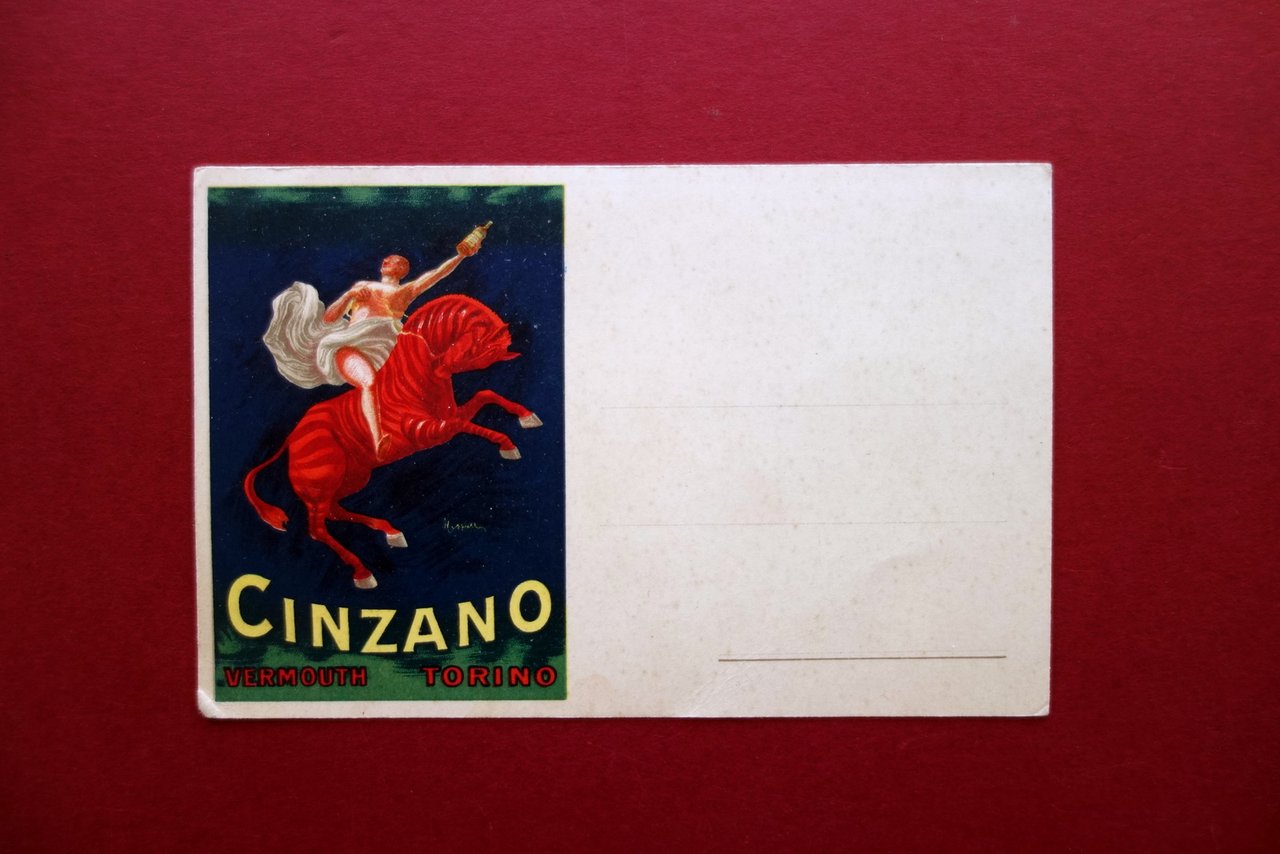 Cartolina Cinzano Vermouth Torino Pubblicit‡ Non Viaggiata 1925 Alba Cappiello