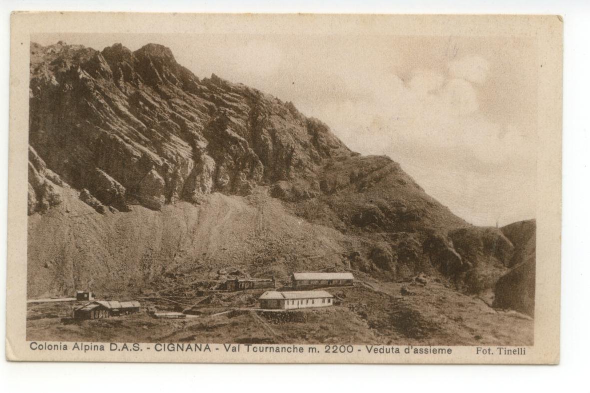 Cartolina Colonia Alpina D. A. S. Cignana Val Tournanche 1934 …