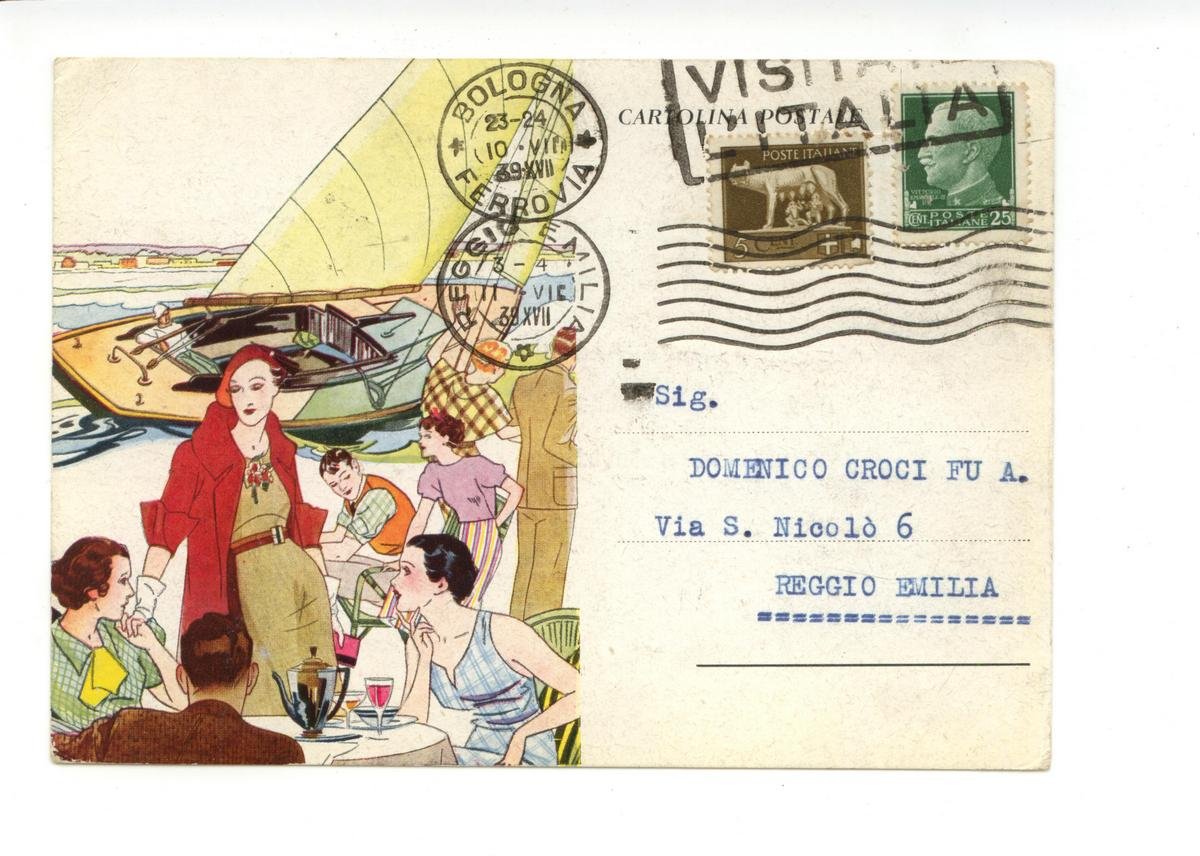 Cartolina Cotonificio Fratelli Oltolina viaggiata 1939