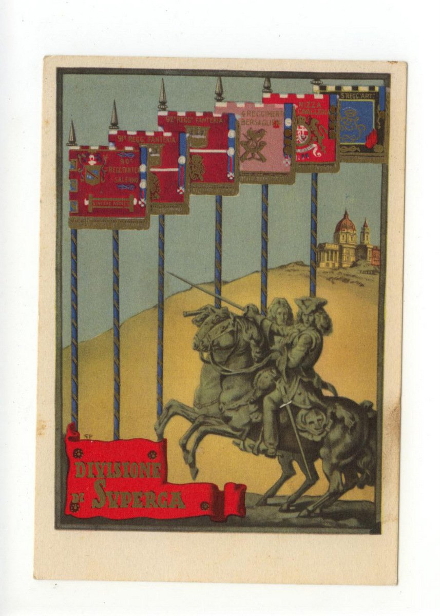 Cartolina Divisione Militare di Superga Torino non viaggiata | Immagine principale