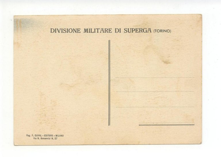 Cartolina Divisione Militare di Superga Torino non viaggiata | Immagine Gallery 2