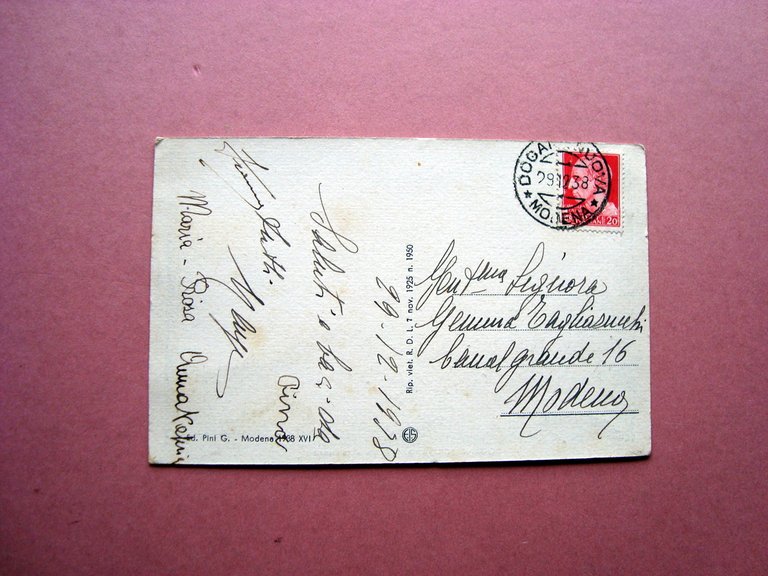 Cartolina Dogana Nuova Panorama 1938 Viaggiata | Immagine Gallery 2