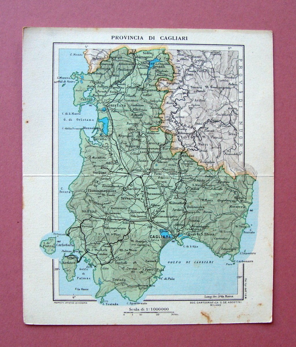 Cartolina doppia Laboratorio Zoja1933 provincia di Cagliari vg in franchigia