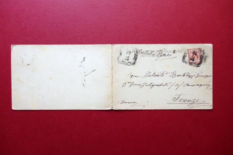 Cartolina Doppia Serra di Porto Montecuccolo Pavullo Lamazzi Attilio 1903