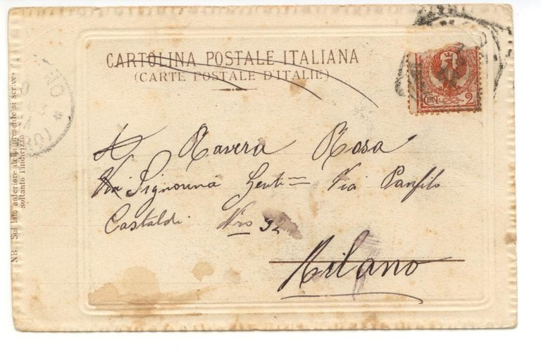 Cartolina Doria Cartoleria Traverso-Genova 1903 viaggiata