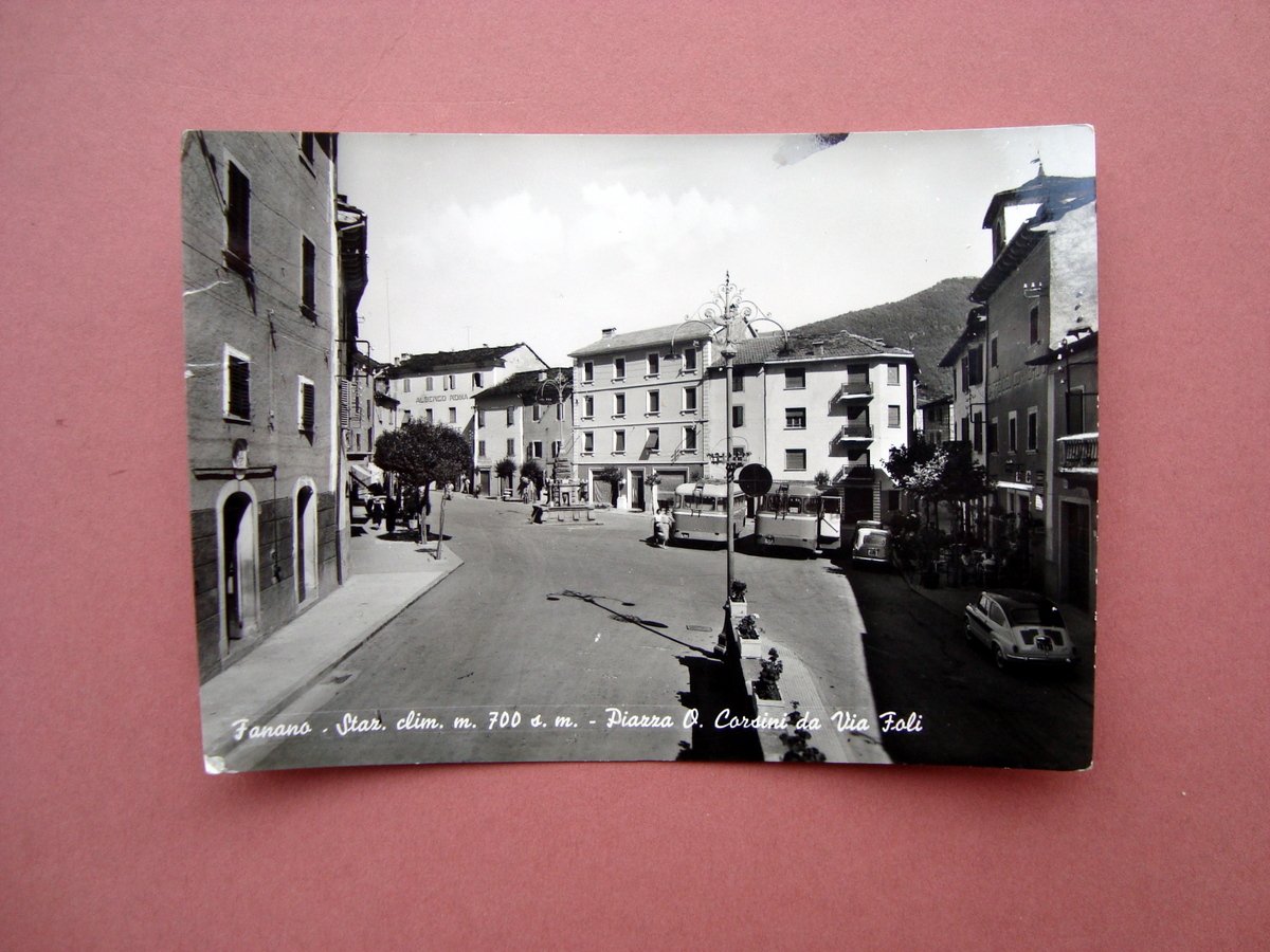 Cartolina Fanano Modena bianco e nero viaggiata | Immagine principale