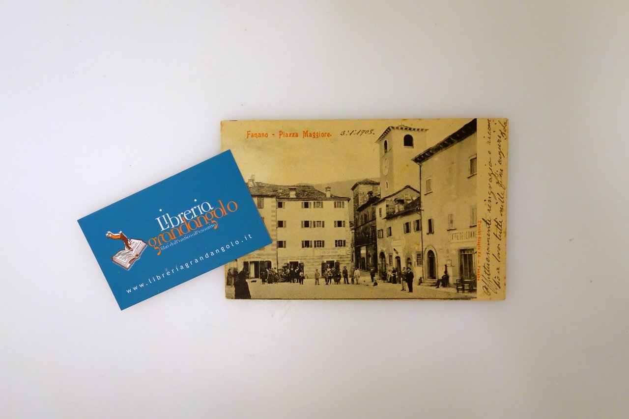 Cartolina Fanano Piazza Maggiore Ed. Turchi Biagio Animata Viaggiata 1905 … | Immagine principale