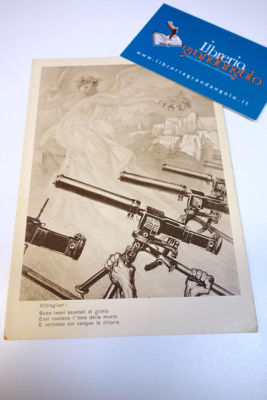 Cartolina Fanteria 1° Battaglione Mitraglieri "Volontari Littorio" non viaggiata