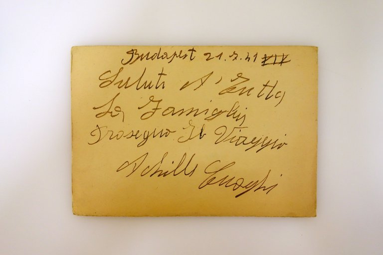 Cartolina Fasci Italiani all'Estero Fascio di Budapest Viaggiata 1941 WW2 …