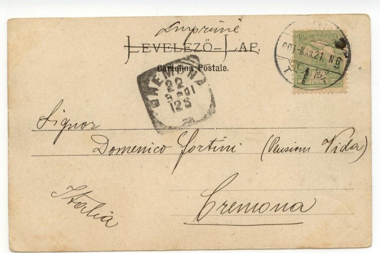 Cartolina Fiume Piazza Scarpa 1901 viaggiata Croazia | Immagine Gallery 2