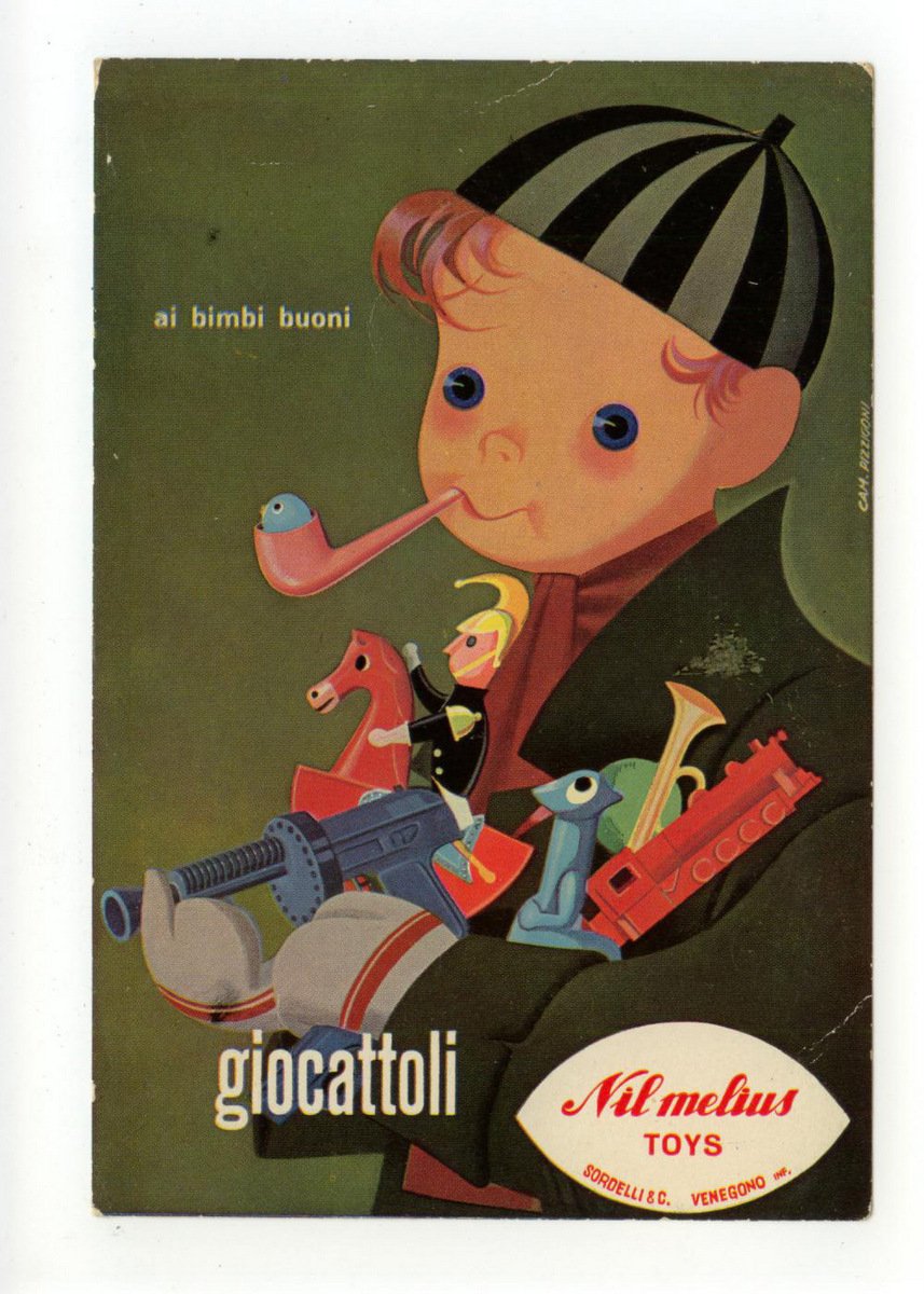 Cartolina Giocattoli Ai Bimbi Buoni Nil Melius Toys Venegono non …