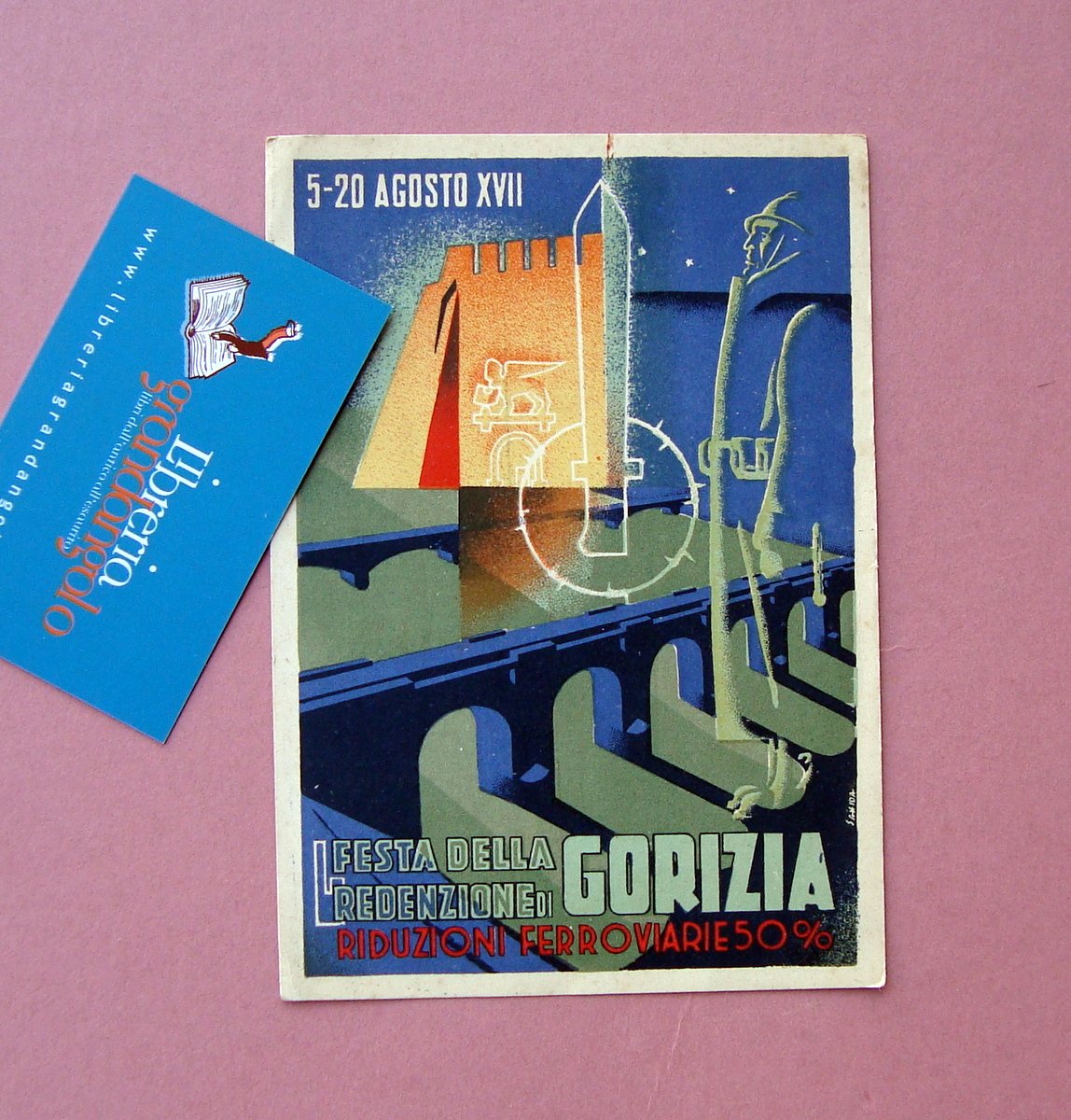 Cartolina Gorizia Festa Redenzione Agosto XVII non viaggiata | Immagine principale