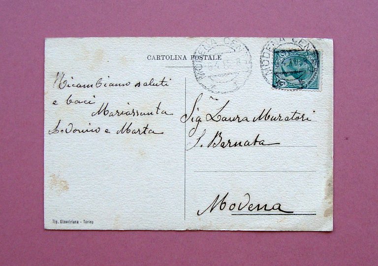 Cartolina Illustrata colori Attilio Mussino viaggiata1915 bomba da aeroplano