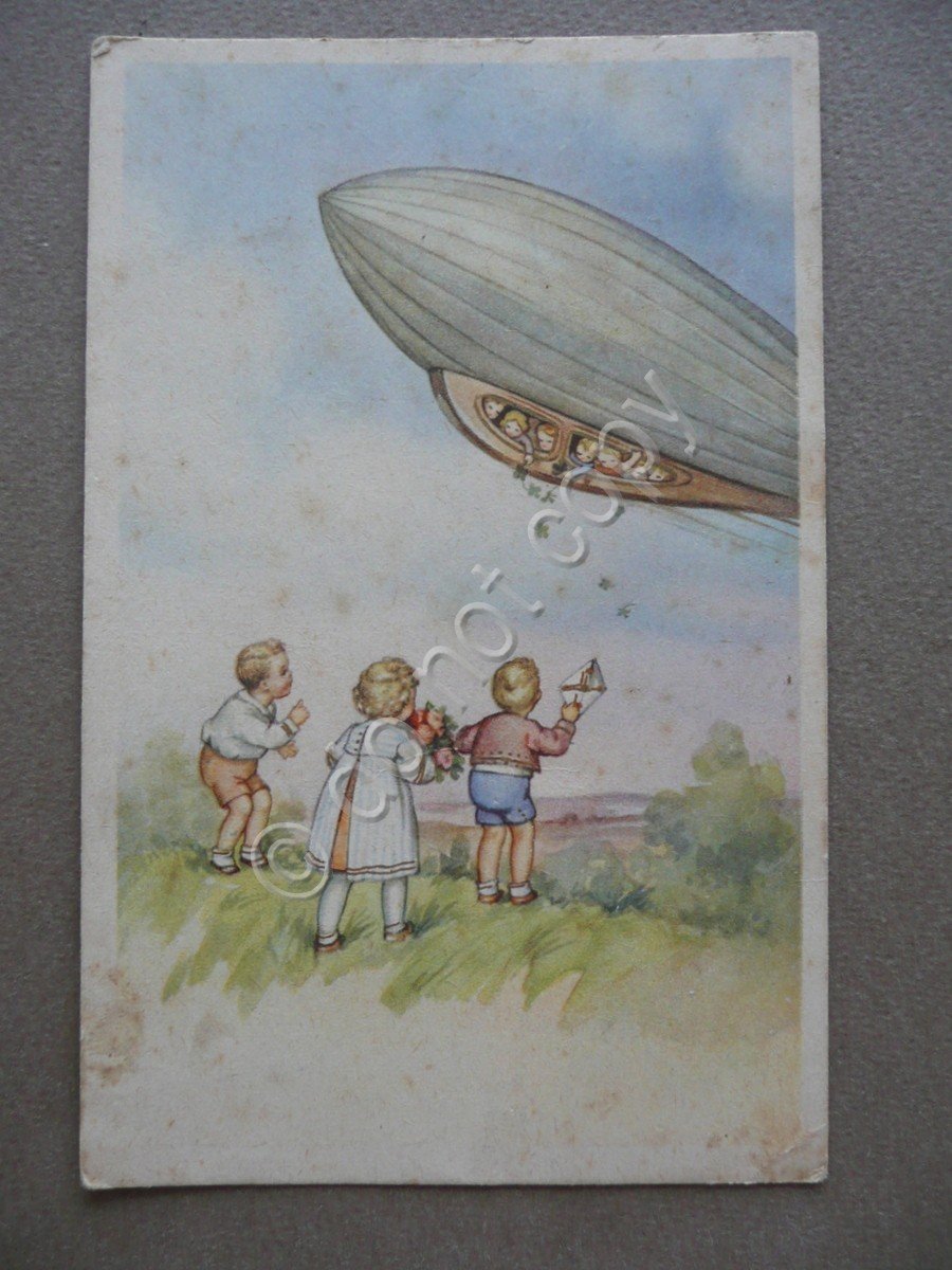 Cartolina Illustrata Dirigibili Novi di Modena Viaggiata 1941 | Immagine principale