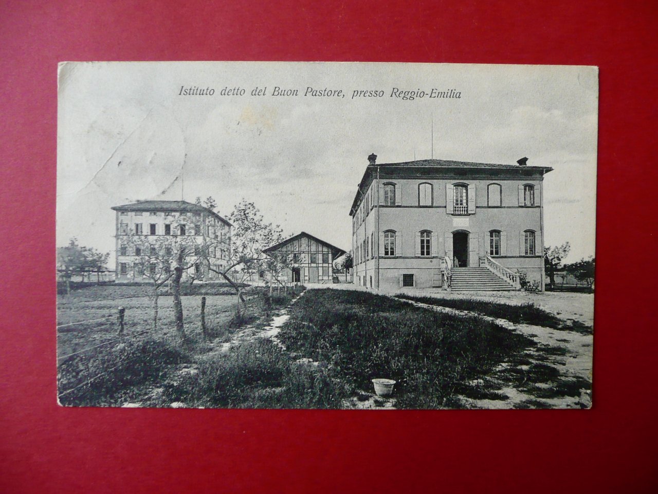 Cartolina Istituto detto del Buon Pastore Reggio Emilia Viaggiata 1916