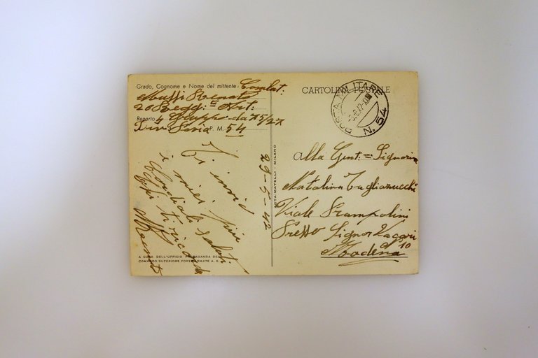 Cartolina L'Avanzata Continua Posta Militare N. 54 Viaggiata 1942 Boccasile …