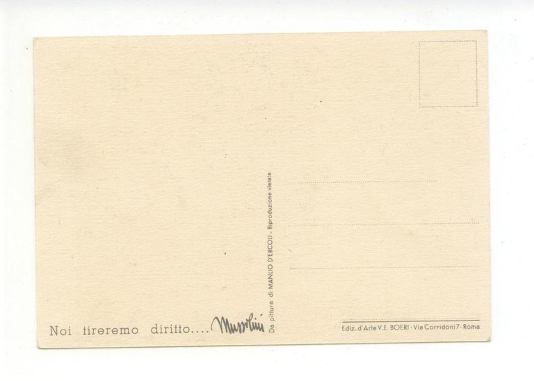 Cartolina L'Italia Ha Finalmente Il Suo Impero non viaggiata D'Ercoli