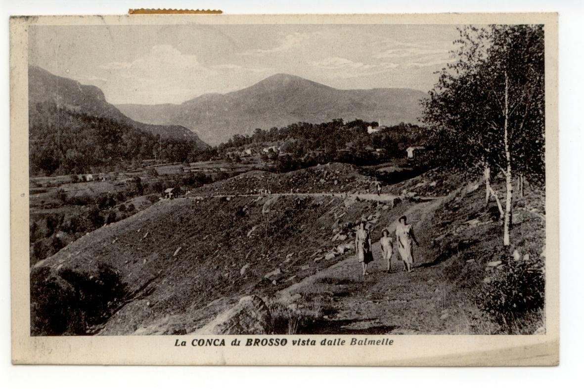 Cartolina La Conca di Brosso Vista dalle Balmelle 1950 viaggiata …