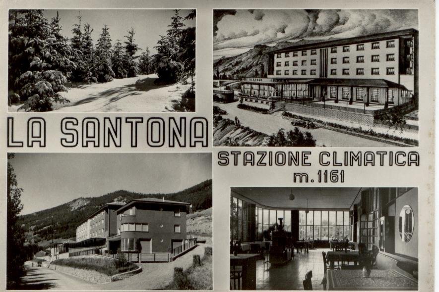 Cartolina La Santona Stazione Climatica non viaggiata 1954