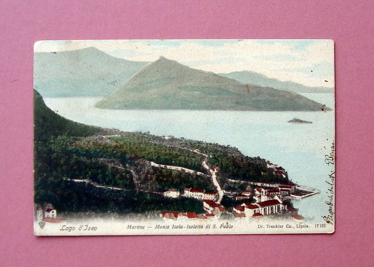 Cartolina Lago d'Iseo Marone viaggiata 1902 | Immagine principale