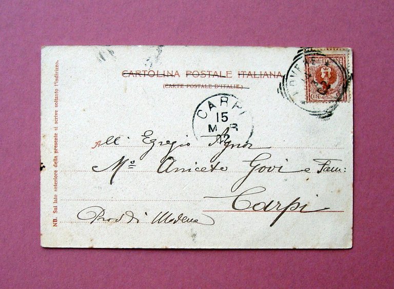 Cartolina Lago d'Iseo Marone viaggiata 1902 | Immagine Gallery 2