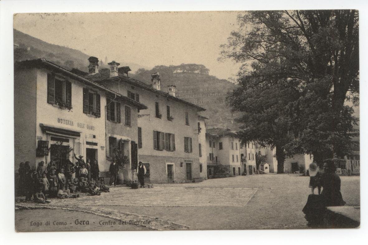 Cartolina Lago di Como Gera Centro del Piazzale 1914 viaggiata … | Immagine principale