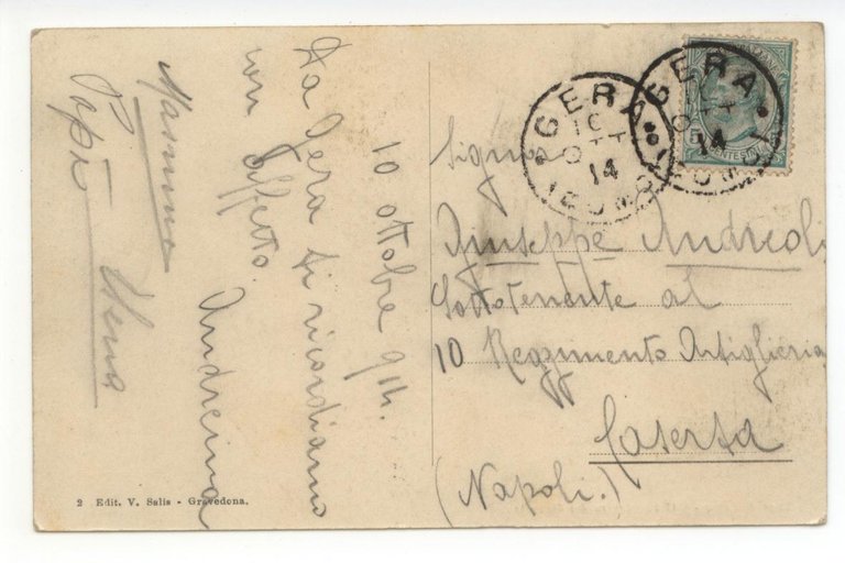 Cartolina Lago di Como Gera Centro del Piazzale 1914 viaggiata … | Immagine Gallery 2