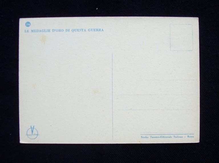 Cartolina Le Medaglie D'Oro N 24 Giovanni Lagna 1941 CCNN …