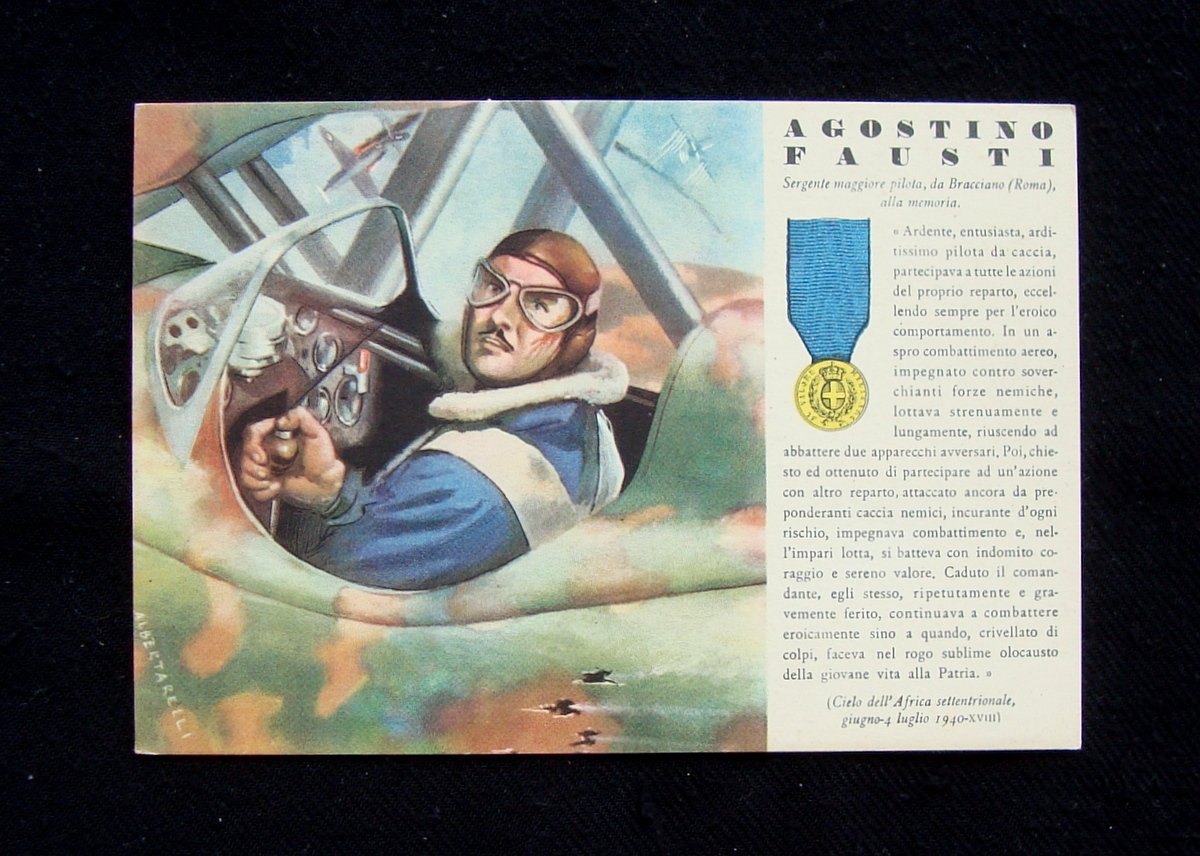 Cartolina Le Medaglie D'Oro N 91 Agostino Fausti 1940 non …