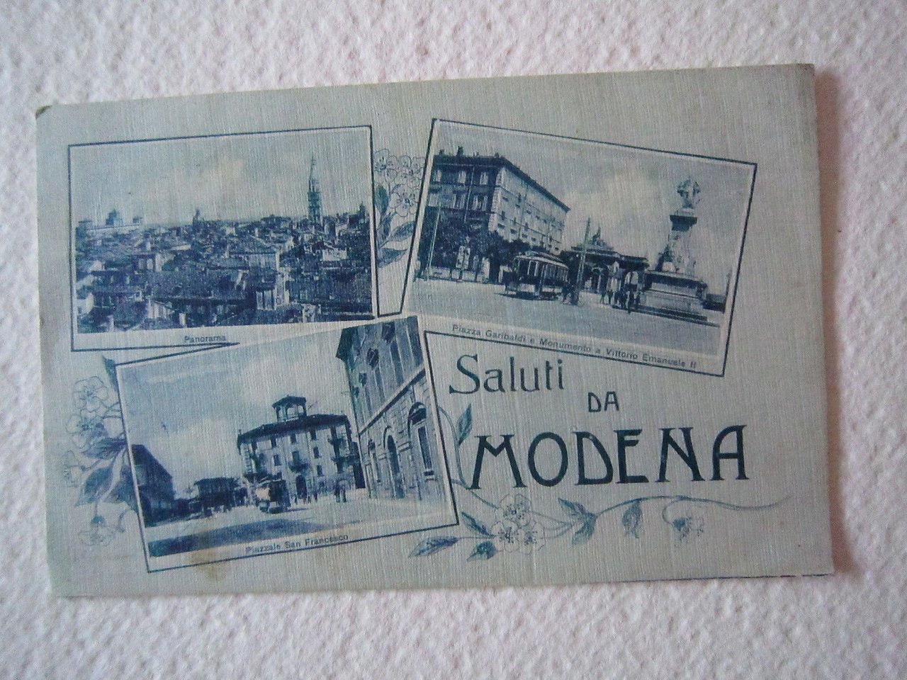 Cartolina Locale 1920 Emilia Romagna Modena Via Emilia Piazza Garibaldi … | Immagine principale