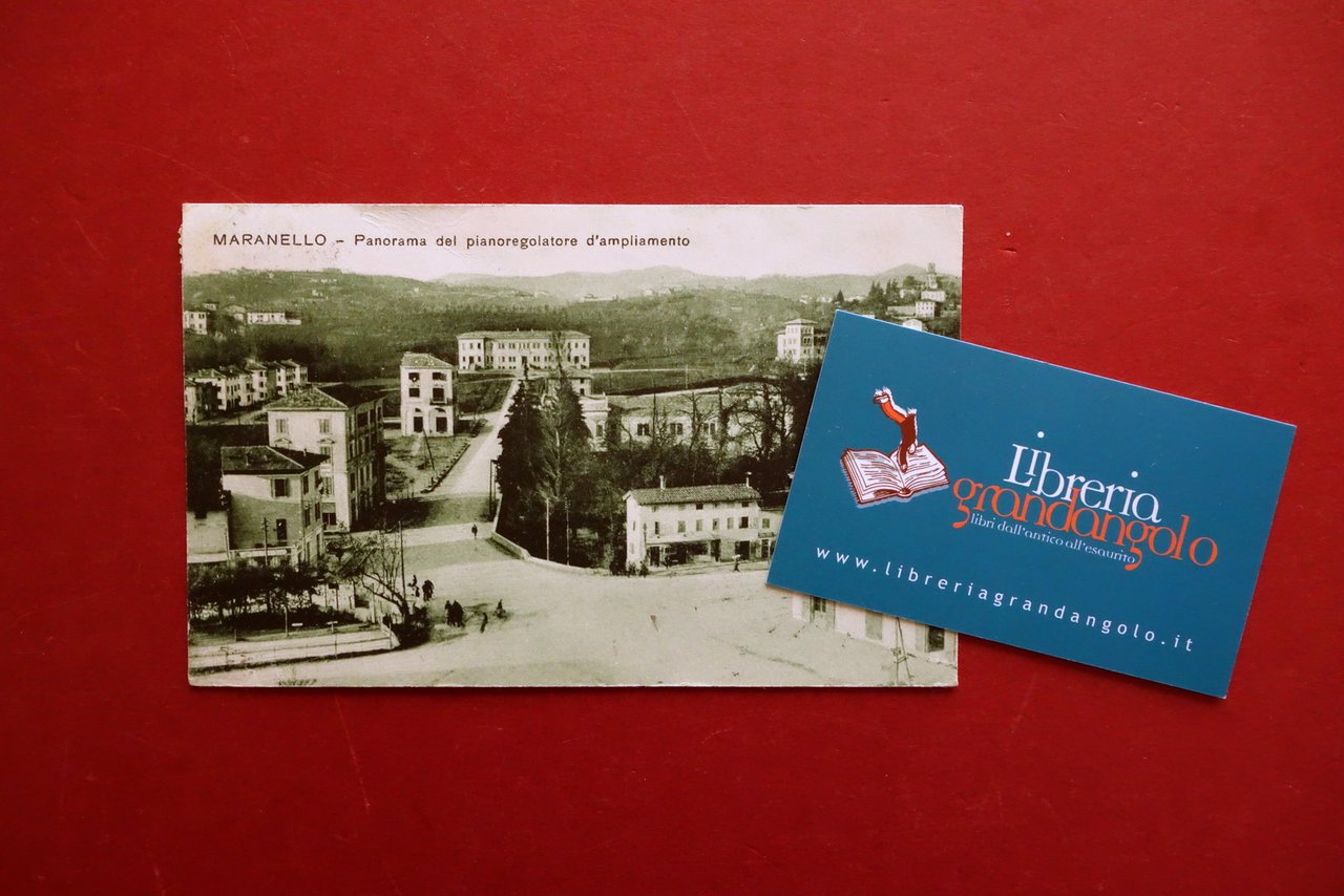 Cartolina Maranello Panorama del Piano Regolatore d'Ampliamento Viaggiata 1928