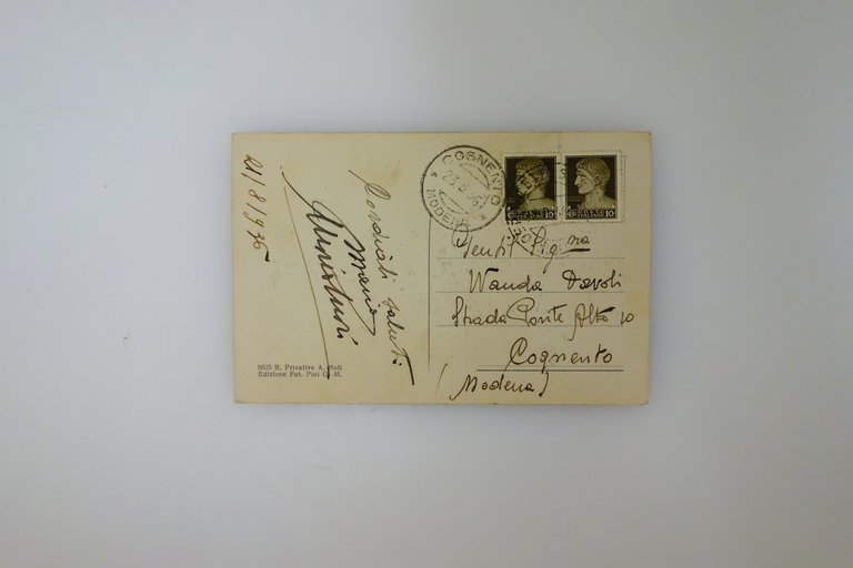 Cartolina Marano sul Panaro Piazza Viaggiata Animata 1936 Modena | Immagine Gallery 2