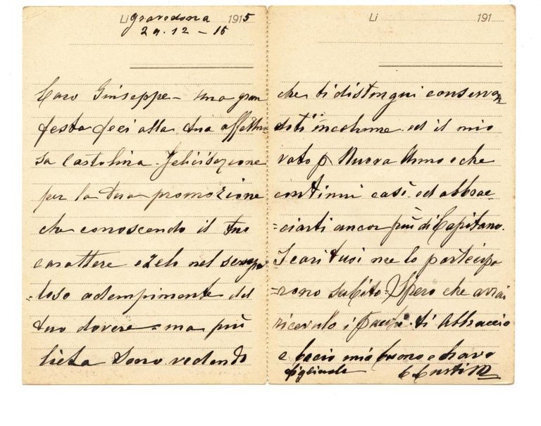 Cartolina Militare Ricordo Armata Italiana Ai Prodi E Valorosi scritta …